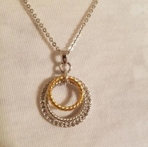 Touchstone crystal Silver and gold